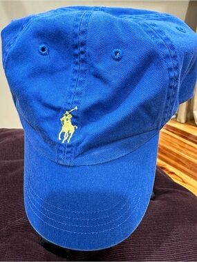 Ralph Lauren Royal Blue Cap with Yellow Pony